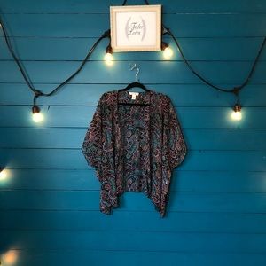 Multi colored kimono